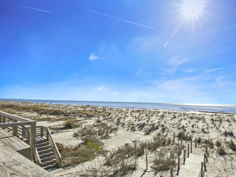 East-facing ocean view with morning light