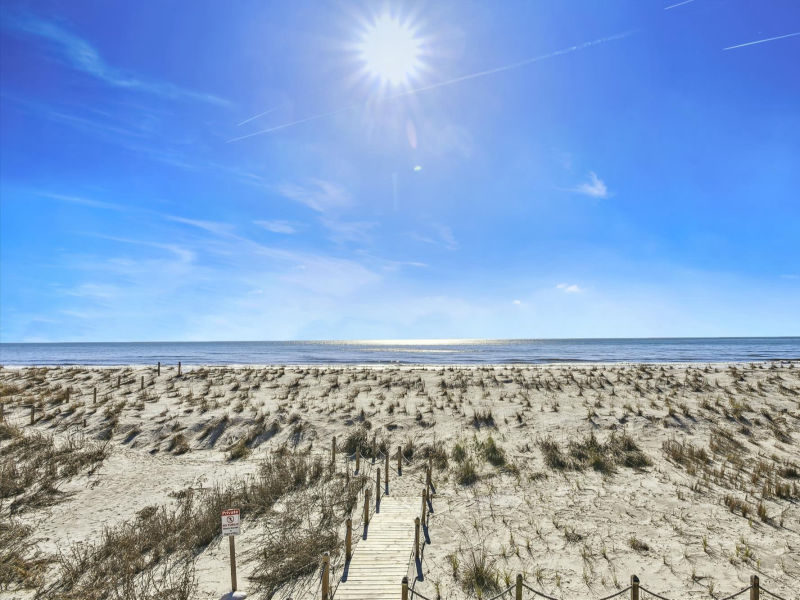 South-facing coastal view from the property