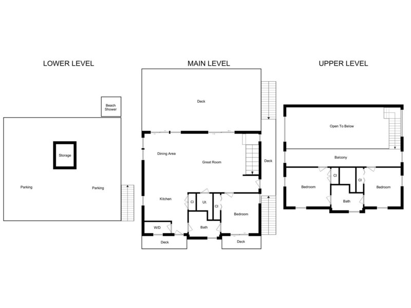 Combined floor plan for the home