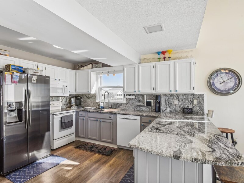 Spacious kitchen with open sightlines