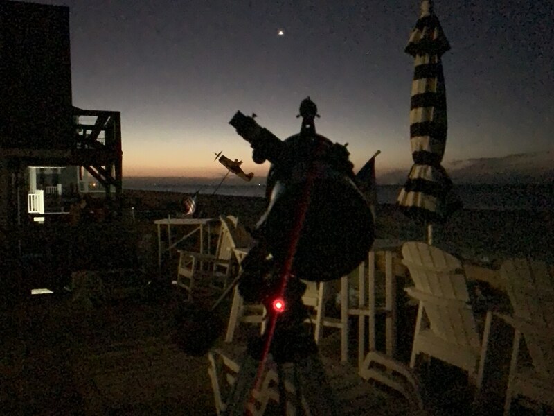 Bike silhouette against the night sky