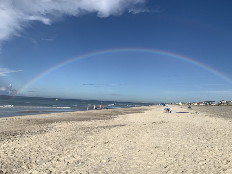Rainbow over the beach