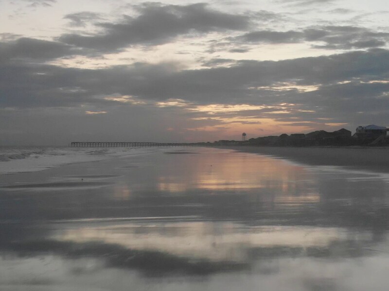 Evening marsh view on the sound side